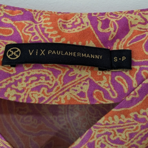 NEW ViX Paula Hermanny Gisa Midi Dress In Magritte - Picture 4 of 8